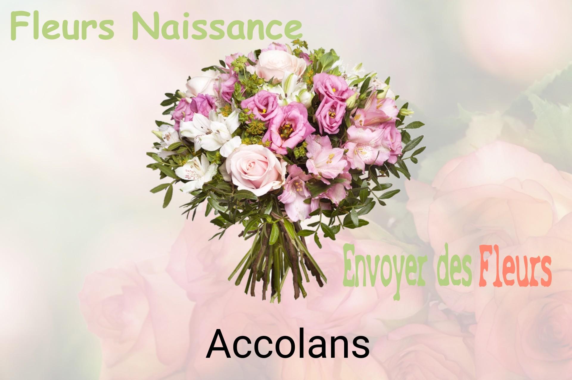 Bouquet de fleurs de naissance livré à Accolans